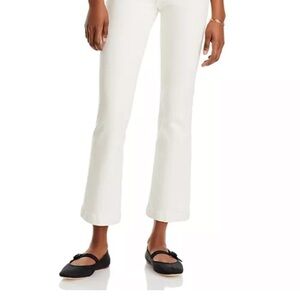 MOTHER White Flare Wide Leg Jeans